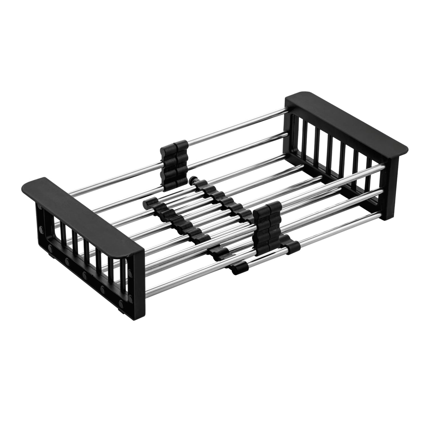 Single Bowl Kitchen Sink with Drainer 63x50 cm, Graphite Finish + Accessories