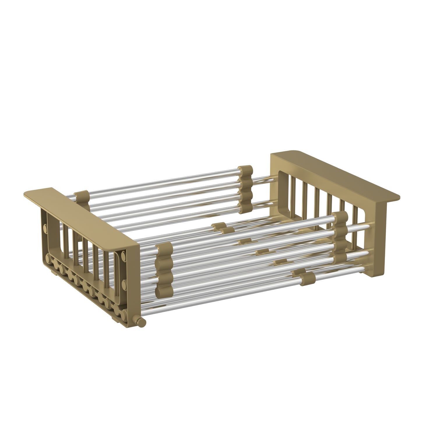 46x45 cm Single-Bowl Kitchen Sink – Gold Finish, 220 mm Deep, Top-Mount, Accessories Included