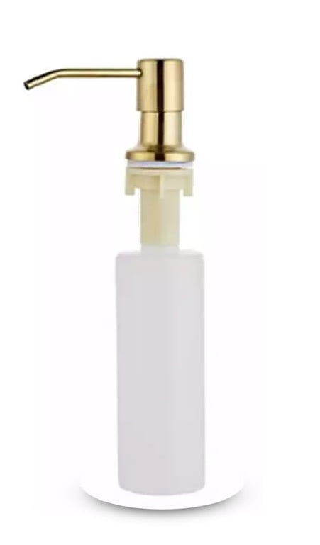 Single Bowl Kitchen Sink with Drainer 78x50 cm, Gold Finish, Accessories Included