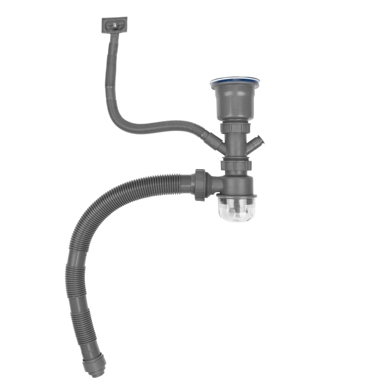 Single Bowl Kitchen Sink with Drainer 78x50 cm, Gold Finish, Accessories Included