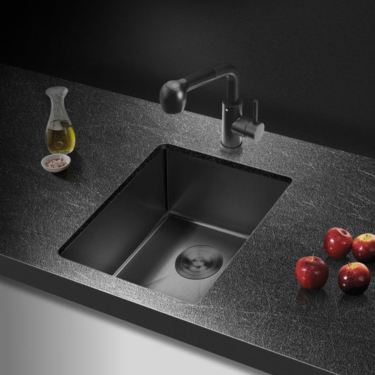 stainless steel kitchen sink color black size 37x45