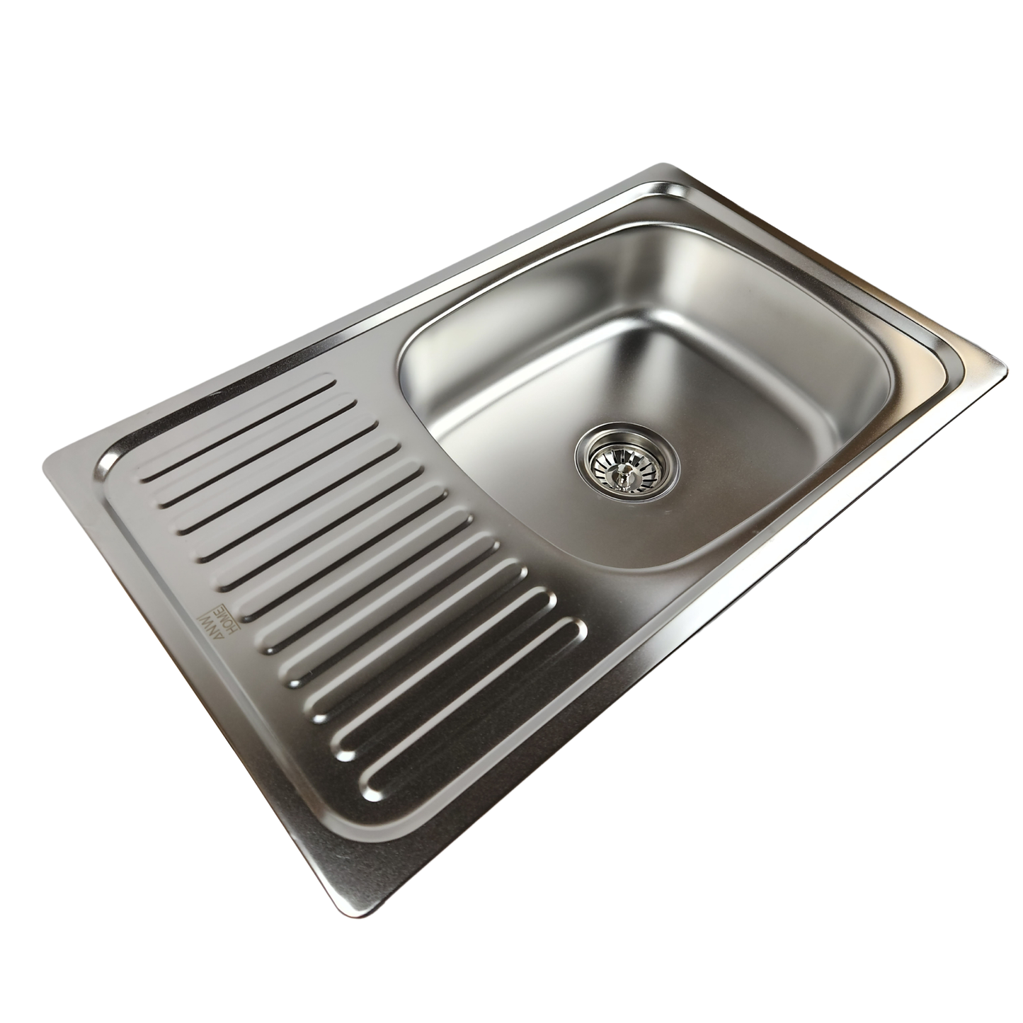 Stainless Steel Sink Satin 76x45x16 With Drainboard