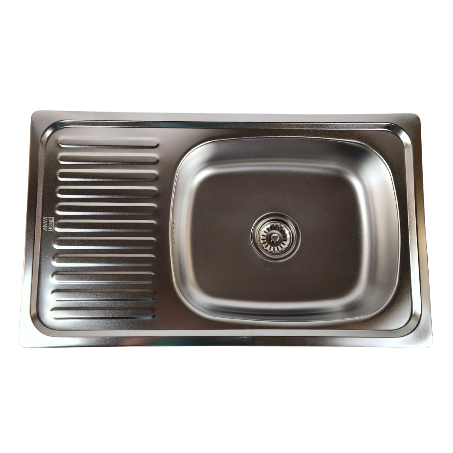 Stainless Steel Sink Satin 76x45x16 With Drainboard