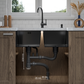 ANW HOME Evier Cuisine Inox, Evier Cuisine 2 Bacs Sous Plan 80x45 cm, Acier Inox 304, Graphite PVD, Nano-Revêtement, Épaisseur 3,0/1 mm, avec Siphon