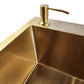 Single bowl sink with drainboard 78x50L Gold with accessories