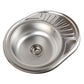 Stainless steel sink 57x45x16 cm