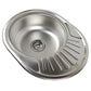 Stainless steel sink 57x45x16 cm