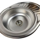 Stainless steel sink 57x45x16 cm