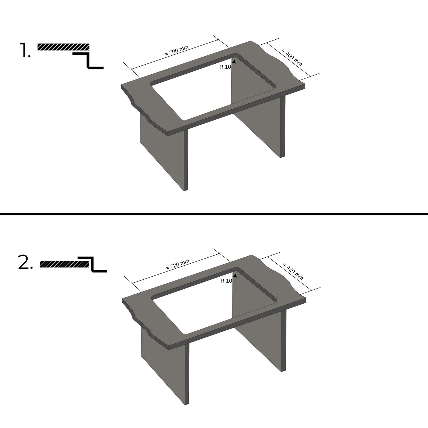 ANW HOME köögivalamu, ühe kausiga altpaigaldatav roostevabast terasest 304 valamu 74x44 cm, kuldne PVD, nano-kattega, paksus 3+1 mm, sifooniga
