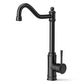 ANW HOME Black Kitchen Faucet with Straight 360° Swivel Spout – 345 mm