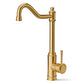 ANW HOME Brushed Gold Kitchen Faucet with Straight 360° Swivel Spout – 345 mm