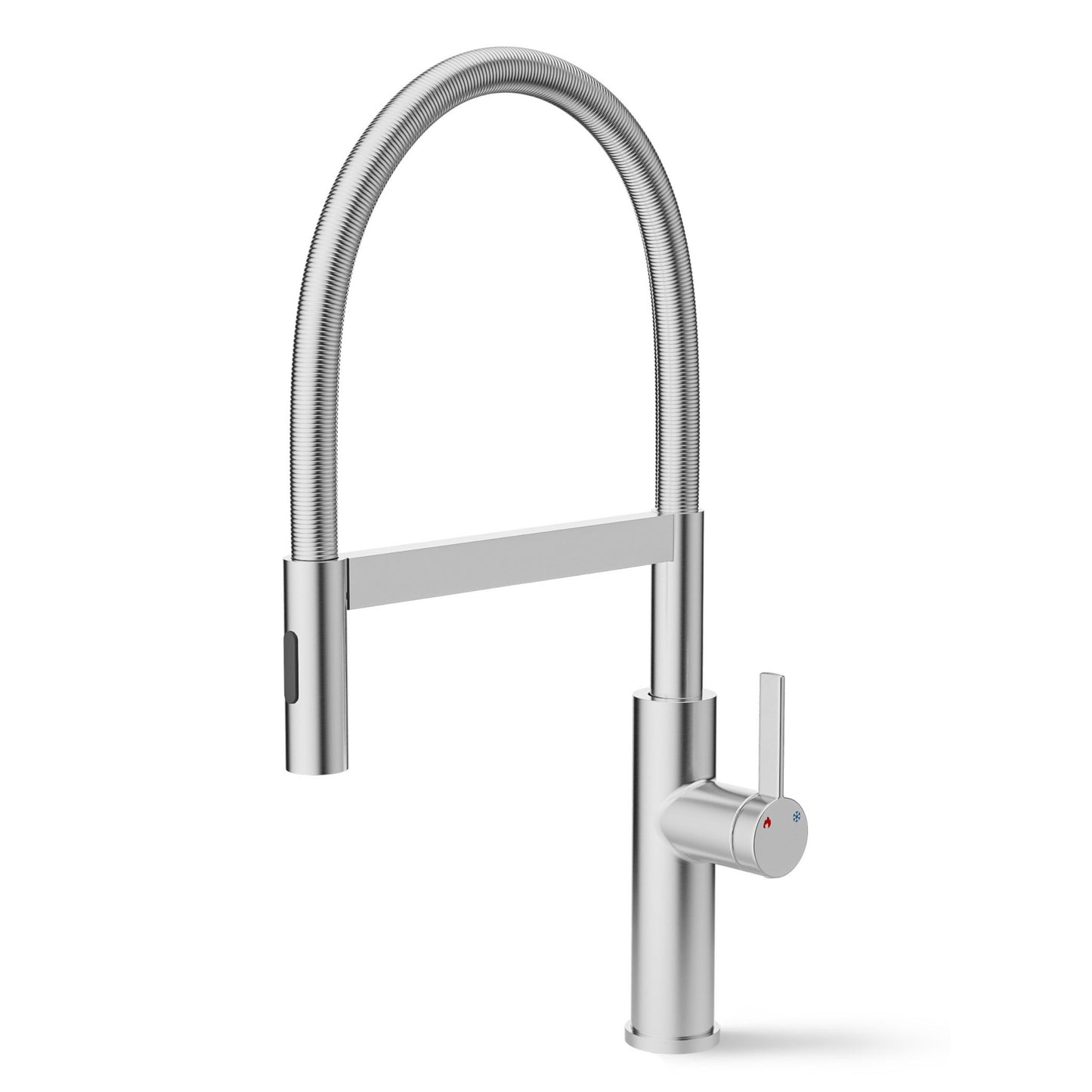 ANW HOME High-Arc Brushed Inox Kitchen Faucet with Pull-Out Spout and 360° Rotation – 530 mm