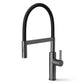 ANW HOME High-Arc Matte Graphite Kitchen Faucet with Pull-Out Spout and 360° Rotation – 520 mm