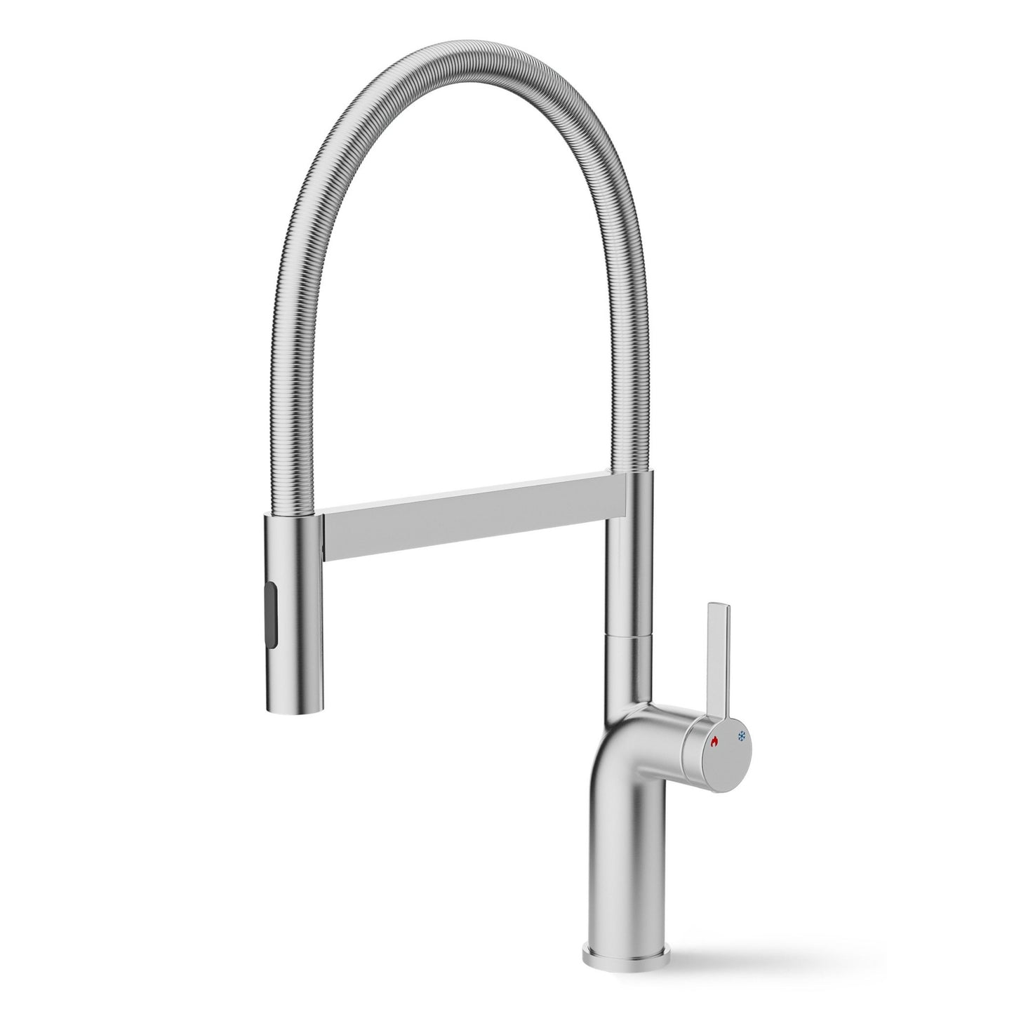 ANW HOME High-Arc Brushed Inox Kitchen Faucet with Pull-Out Spout and 360° Rotation – 535 mm