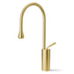 ANW HOME High-Arc Gold Kitchen Faucet with Pull-Out Spout and 360° Rotation – 445 mm
