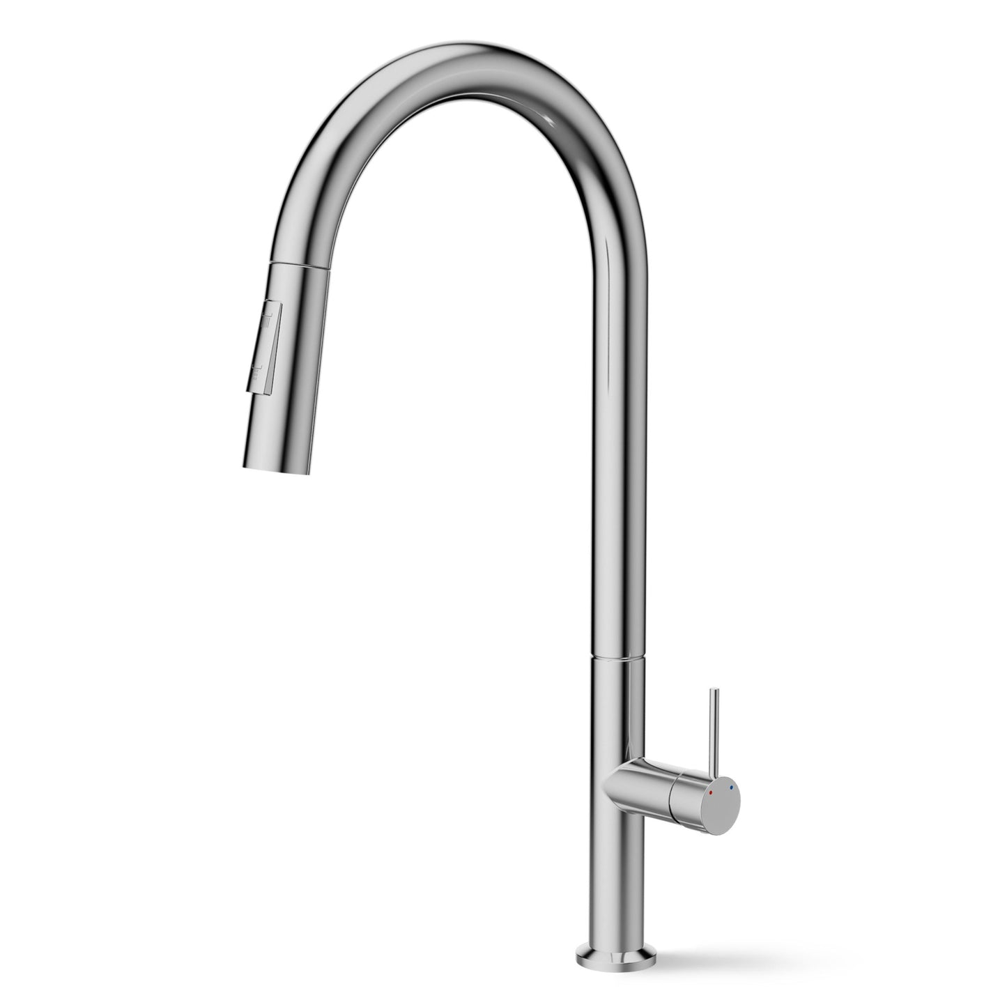 ANW HOME High-Arc Chrome Kitchen Faucet with Pull-Out Spout and 360° Rotation – 455 mm