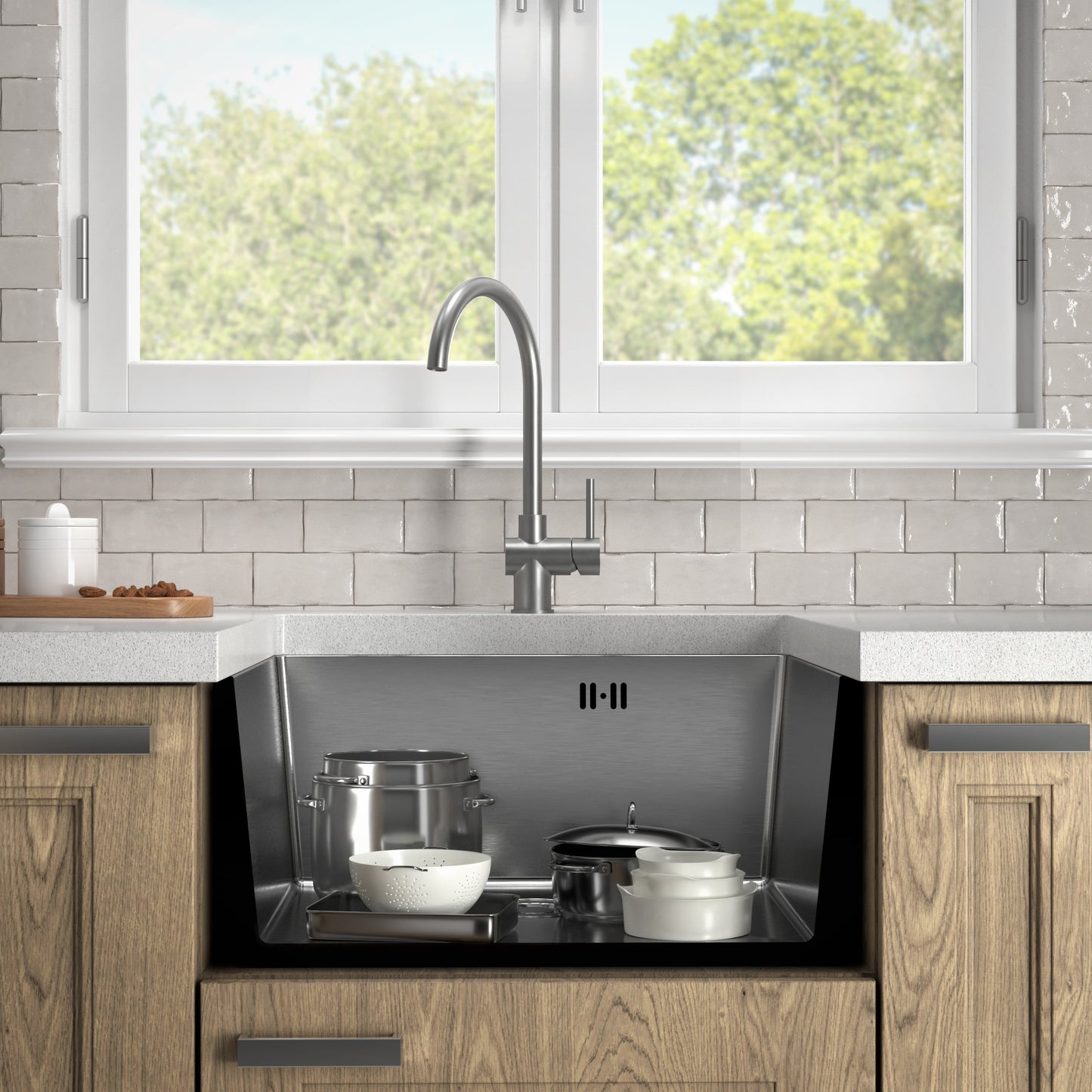 Chiuveta Inox 54x44 Satin Inox