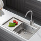 Evier monocuve avec égouttoir INOX 78x50R + accessoires