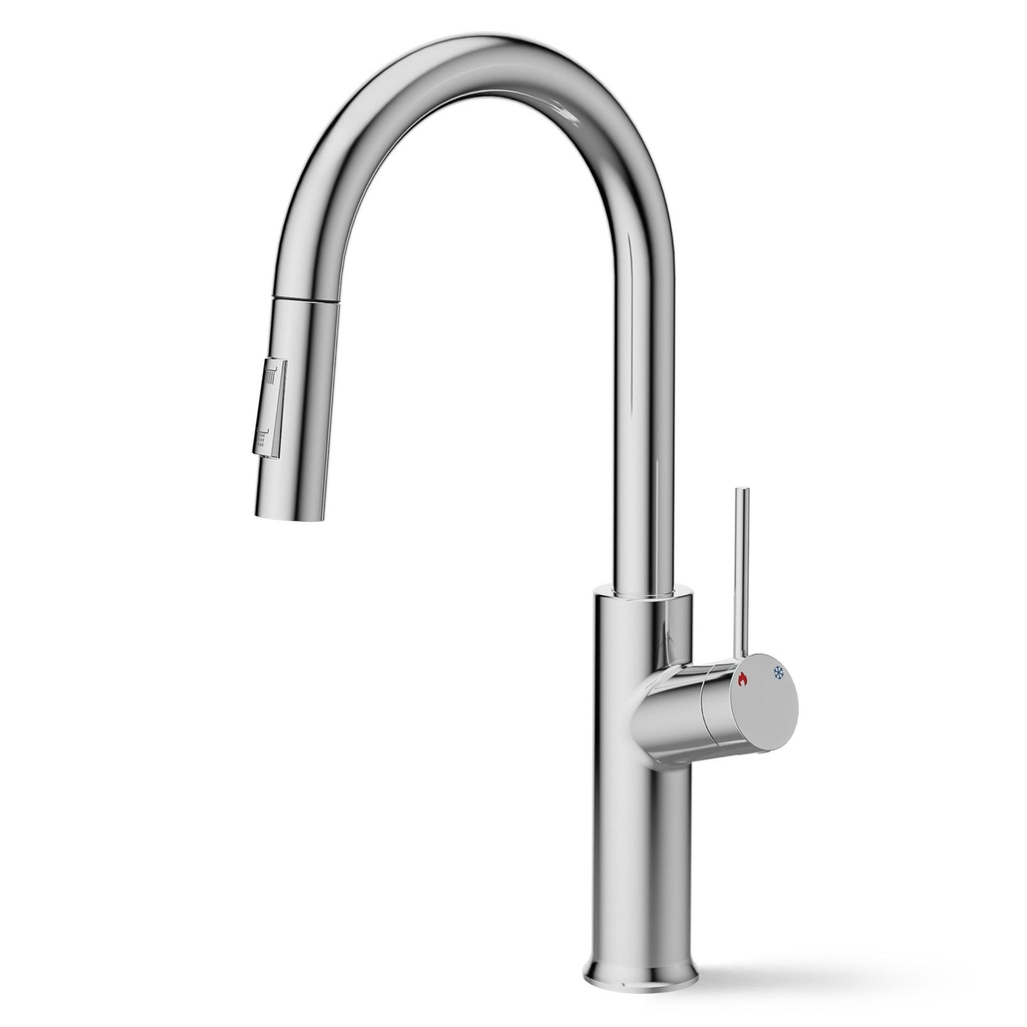 ANW HOME High-Arc Chrome Kitchen Faucet with Pull-Out Spout and 360° Rotation – 420 mm