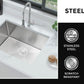 Stainless Steel Sink 54x44 Satin Inox