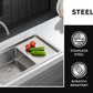 Zlew ze stali nierdzewnej Satin Inox 78x50L z ociekaczem