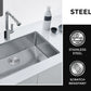 Stainless Steel Sink 74x44 Satin Inox