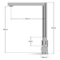ANW HOME Brushed Inox Kitchen Faucet with Straight 360° Swivel Spout – 320 mm
