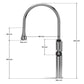 ANW HOME High-Arc Chrome Kitchen Faucet with Pull-Out Spout and 360° Rotation – 423 mm