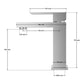 BATERIA UMYWALKOWA INOX SZCZOTKOWANA STOJĄCA 175 MM