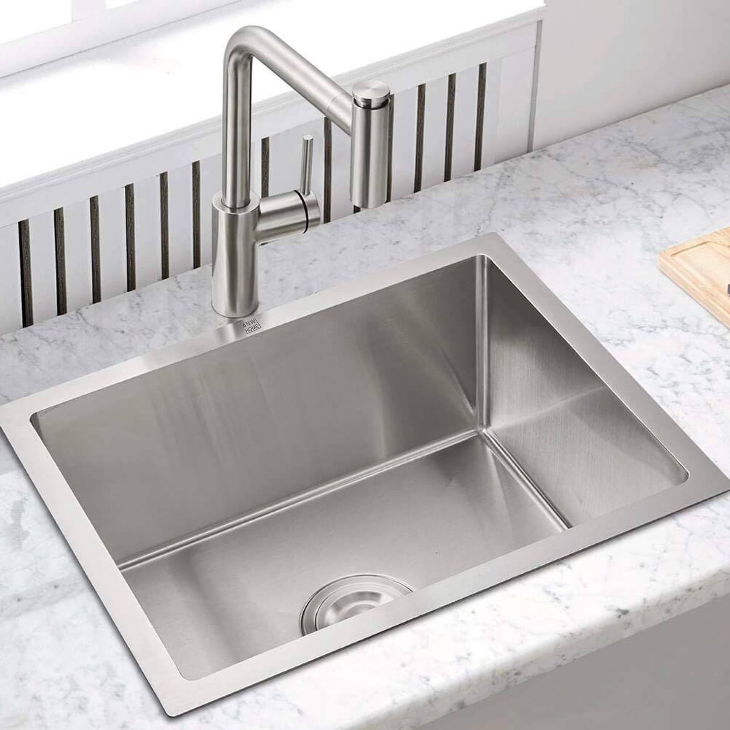 stainless steel kitchen sink color  silver size 47x45