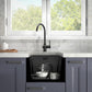 Vienkausa virtuves izlietne Graphite 37x45 + dozators, grozs