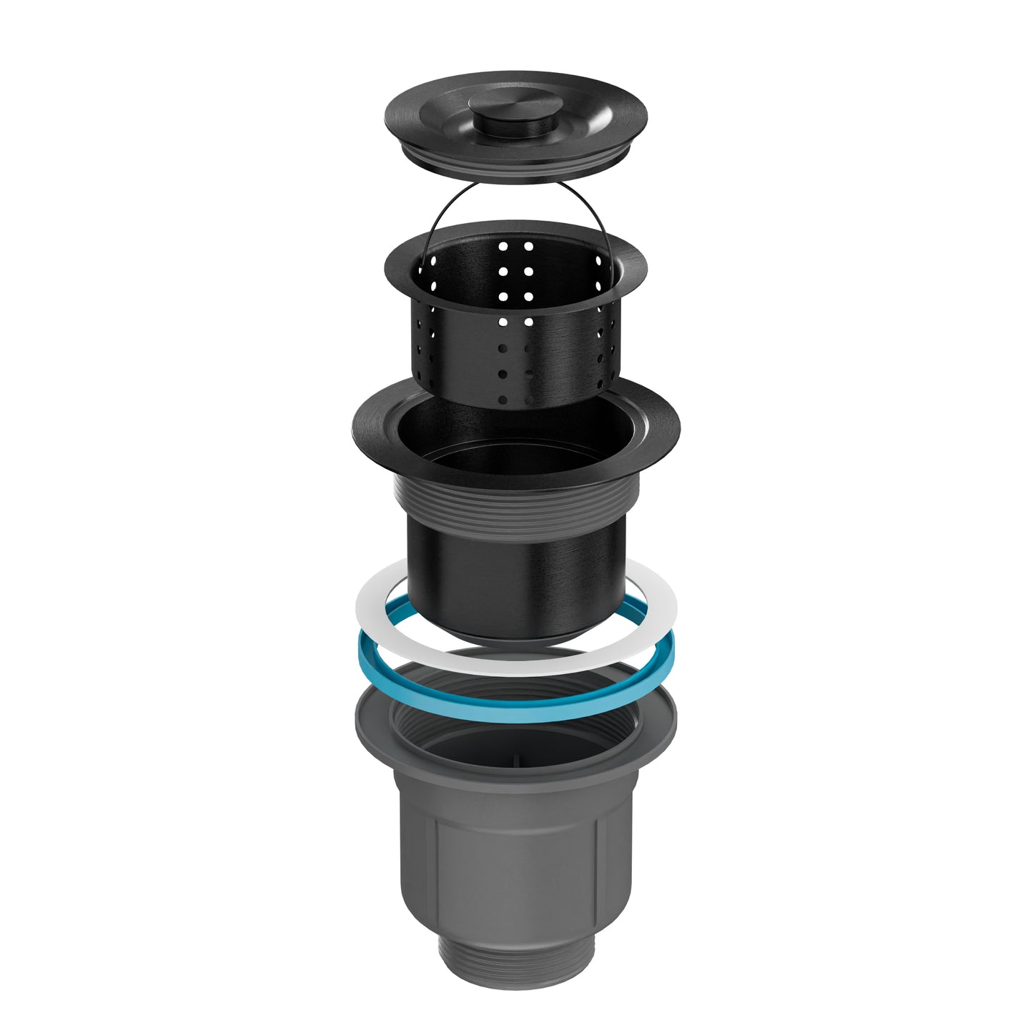 Lavello in Acciaio Inox 7850L PVD Grafite con Gocciolatoio