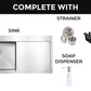 Stainless Steel Sink Satin Inox 78x50L With Drainboard