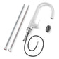 ANW HOME High-Arc White Kitchen Faucet with Pull-Out Spout and 360° Rotation – 390 mm