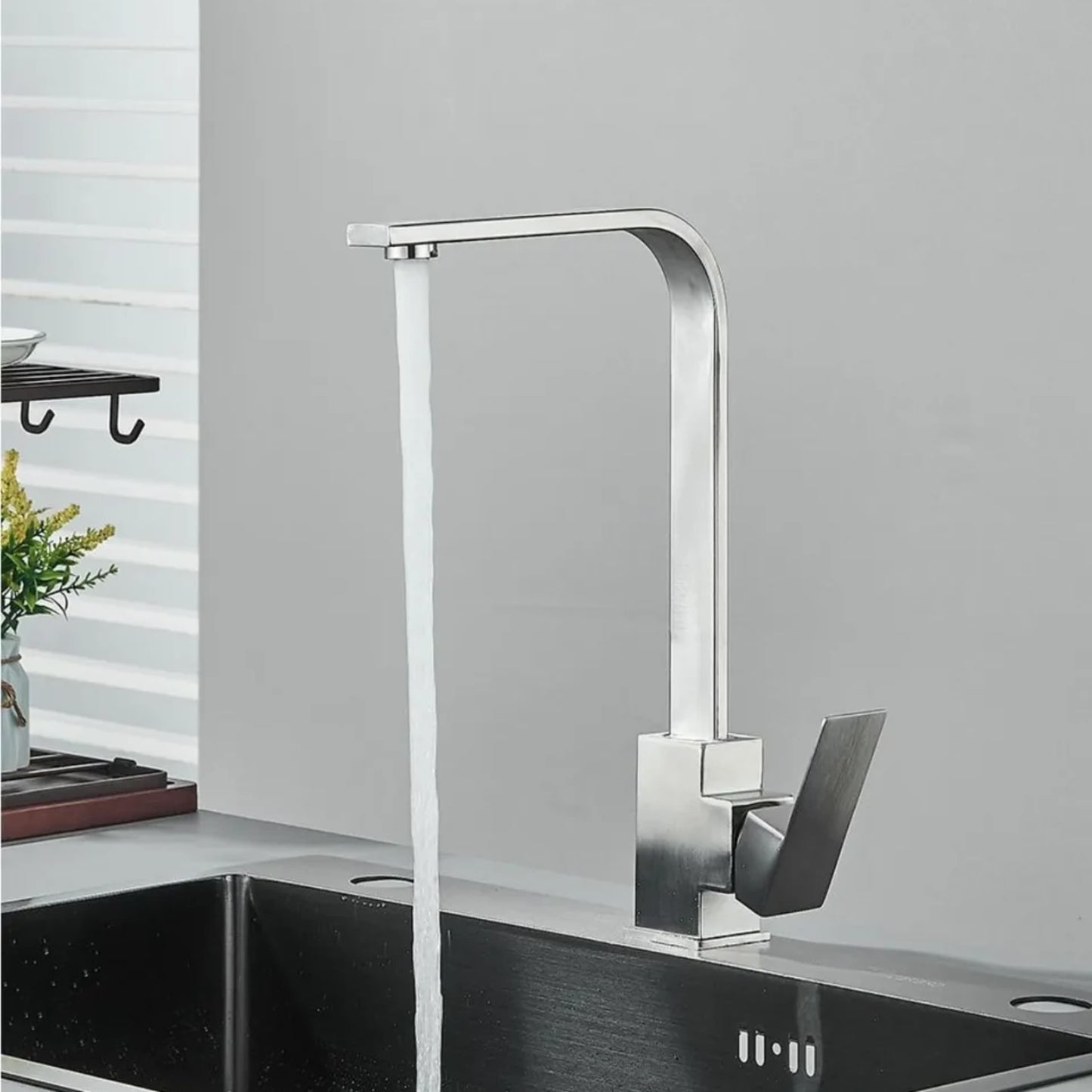 INOX Kitchen Faucet JF-9407S - Brushed Steel 415 mm