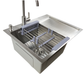 Lavello in Acciaio Inox con Gocciolatoio 6350L