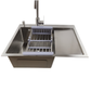 Lavello in Acciaio Inox con Gocciolatoio 6350L