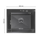 ANW HOME Spülbecken Edelstahl Küchenspüle Einbauspüle 1 Becken 60x50 cm Schwarz Piano-Oberfläche, Materialstärke 3,0/1 mm, mit Siphon, Seifenspender und Korb