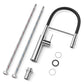 ANW HOME High-Arc Brushed Inox Kitchen Faucet with Pull-Out Spout and 360° Rotation – 500 mm