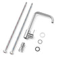 ANW HOME Low-Arc Brushed Inox Kitchen Faucet with 360° Swivel Spout – 325 mm