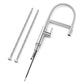 ANW HOME High-Arc Brushed Inox Kitchen Faucet with Pull-Out Spout and 360° Rotation – 530 mm
