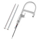 ANW HOME High-Arc Brushed Inox Kitchen Faucet with Pull-Out Spout and 360° Rotation – 535 mm
