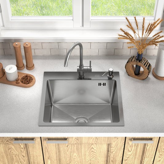 Virtuves izlietne INOX 48x45 + sifons