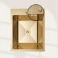 Modern Luxury Nano Gold Stainless Steel Sink PVD 4050 with Drain