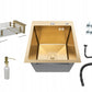 Modern Luxury Nano Gold Stainless Steel Sink PVD 4050 with Drain