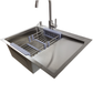 Stainless Steel Sink with Drainboard 6350L