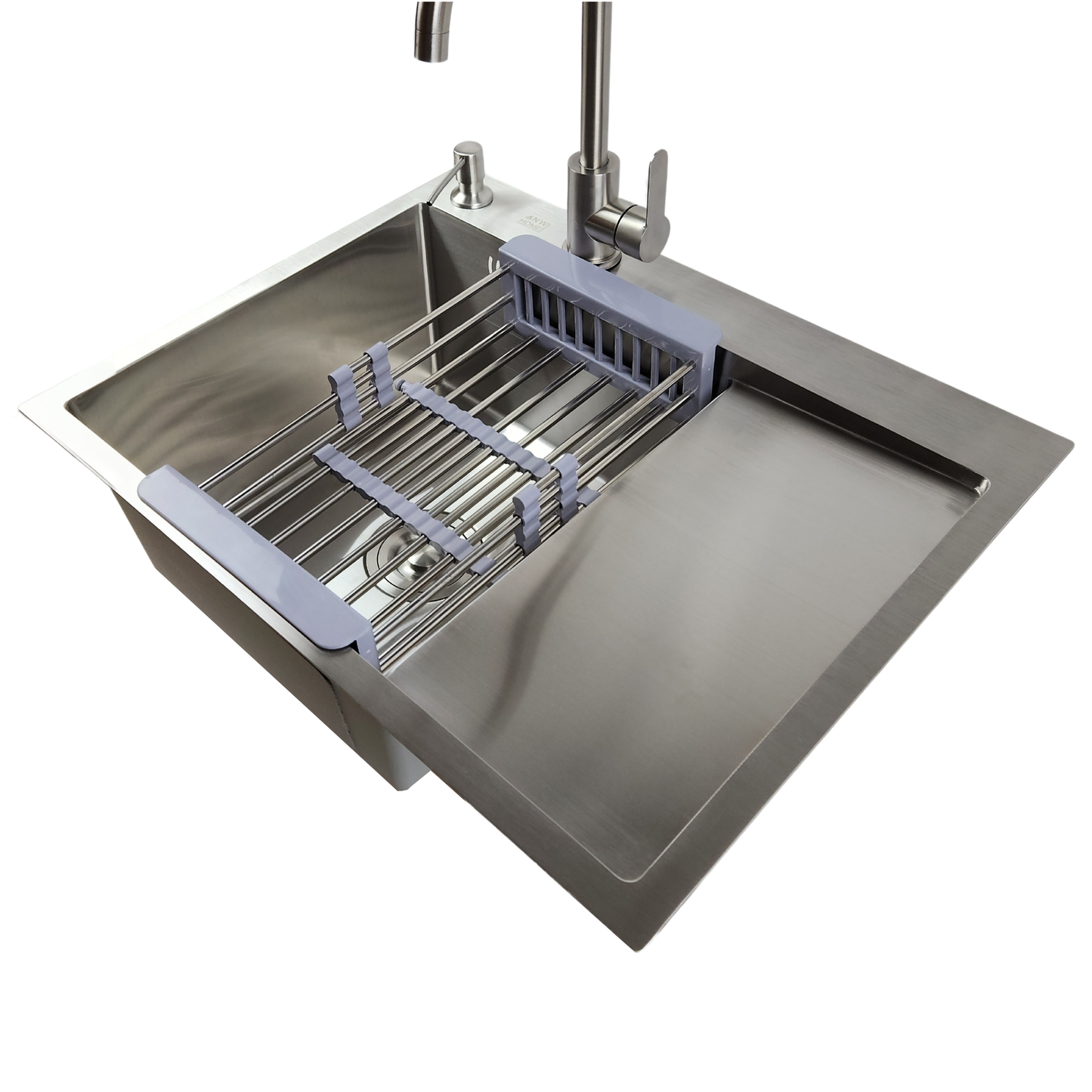 Stainless Steel Sink with Drainboard 6350L