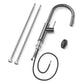 ANW HOME High-Arc Matte Graphite Kitchen Faucet with Pull-Out Spout and 360° Rotation – 420 mm