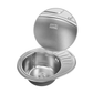 ANW HOME Lavello Cucina 1 Vasca con Gocciolatoio, Lavandino Cucina da Incasso in Acciaio Inox 201 57x45 cm, Argento, Finitura Antigraffio, Spessore 0,6 mm, con Sifone
