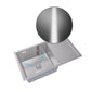 ANW HOME Lavello Cucina 1 Vasca, Lavandino Cucina Sottotop con Gocciolatoio, Acciaio Inox 304, 78x44 cm, Finitura con Nano-Rivestimento, Spessore 3.0+1 mm, Profondità 22 cm, con Sifone